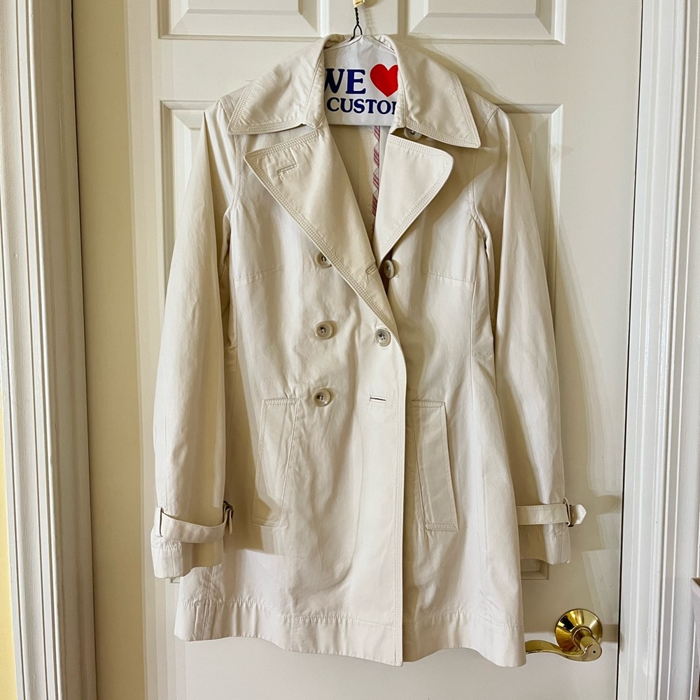 PRE-LOVED banana republic double breasted trench coat